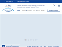 Tablet Screenshot of gabriele-verlag.de